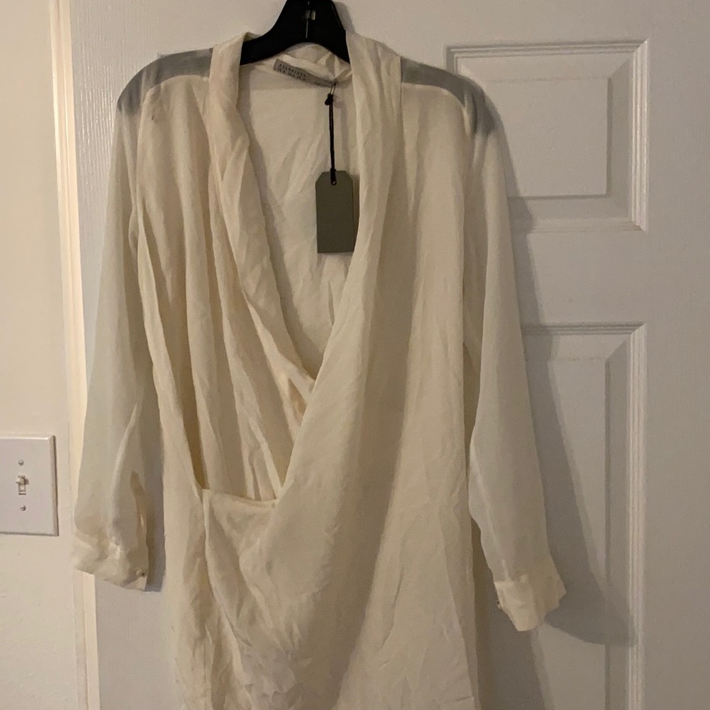 All saints silk mini dress